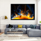 Solar Flare Fractal Flame Wall Art