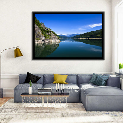 Calm Mountain Lake Reflection Wall Art