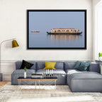 Thatched Houseboat on Vembanad Lake Wall Art