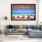 Beach Resort Balcony View Wall Art