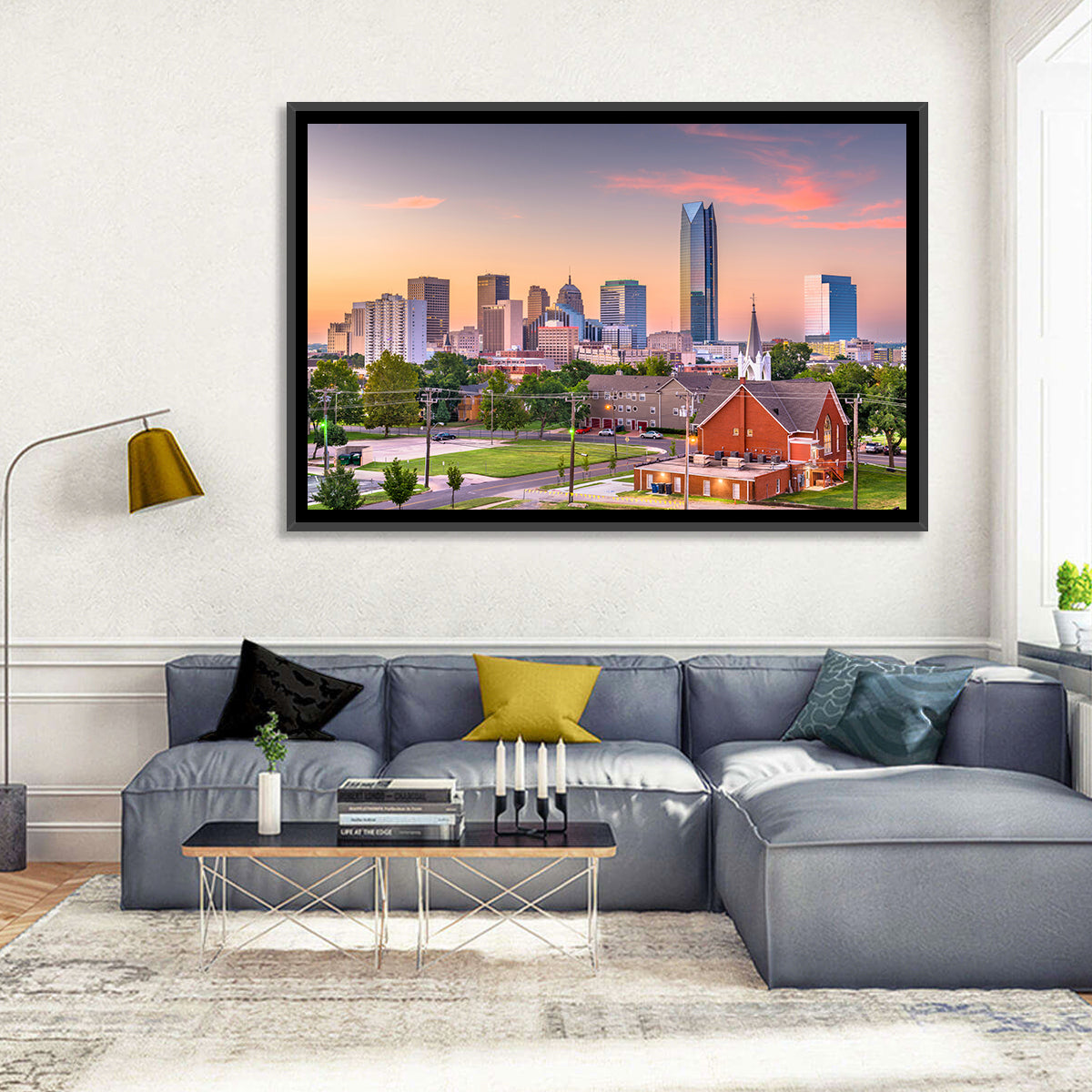 Oklahoma City Golden Hour Skyline Wall Art