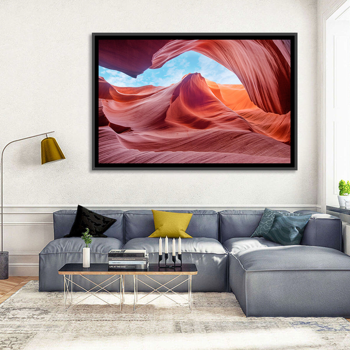 Antelope Canyon, Page Wall Art in a room, landscape