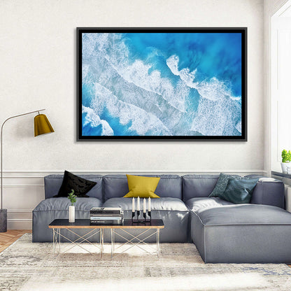 Aerial Turquoise Waves Wall Art