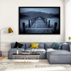 Long Lake Pier at Dusk Wall Art