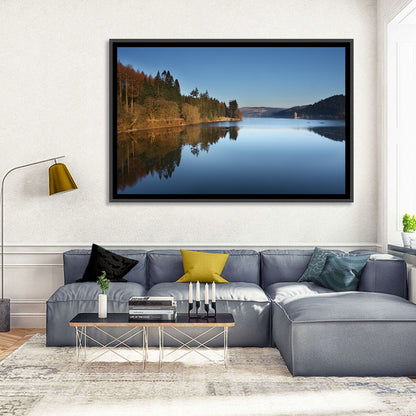 Lake Vyrnwy Golden Hour Reflection Wall Art