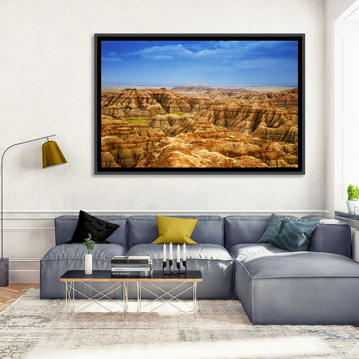 Badlands National Park Ii Wall Art in a room, landscape