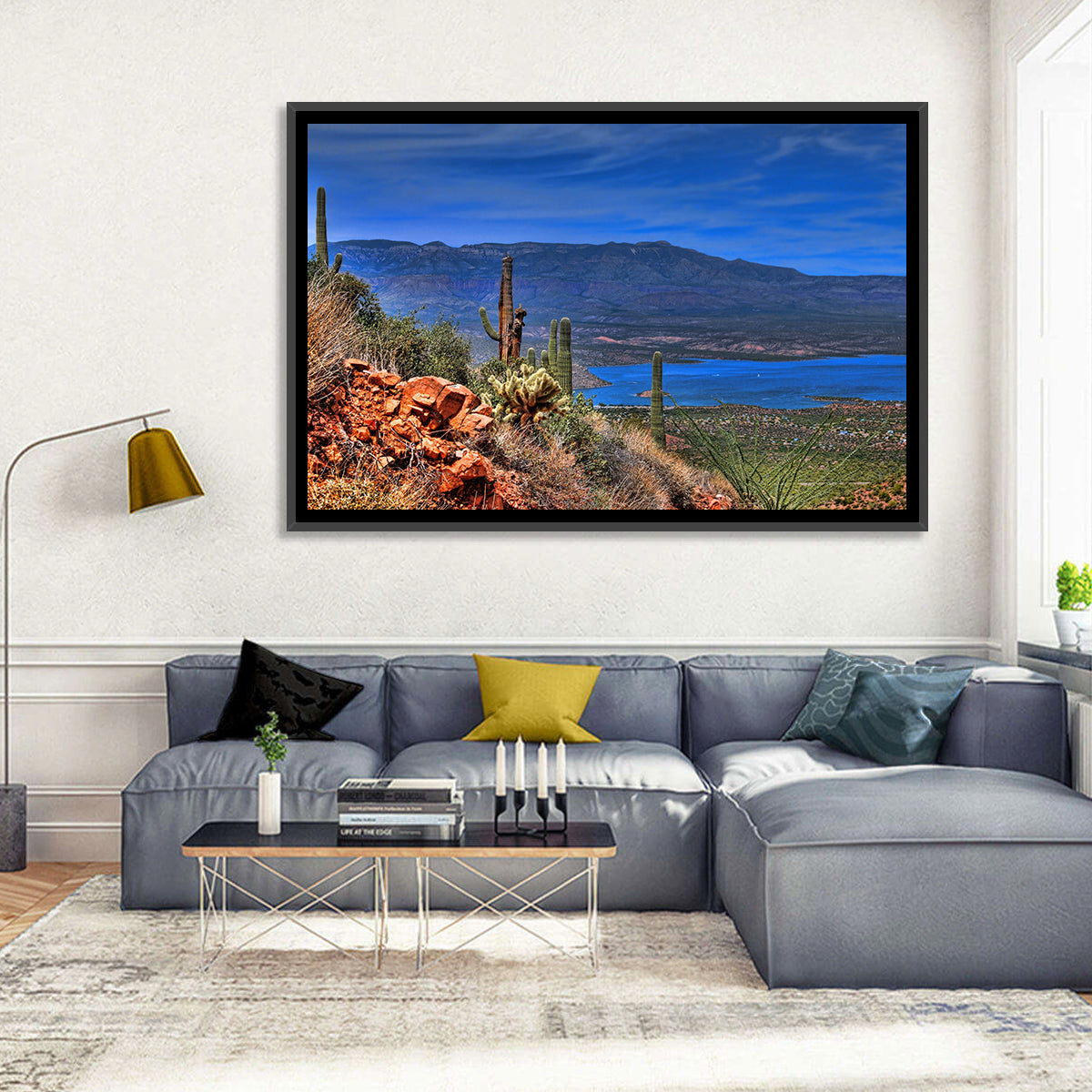 Roosevelt Lake Saguaro Vista Wall Art