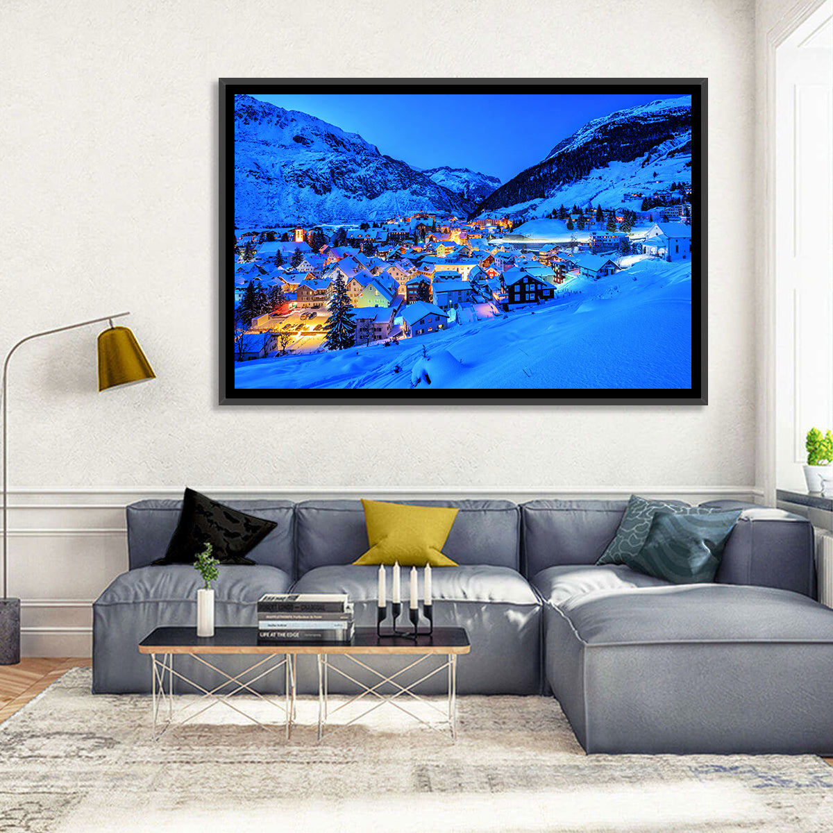 Andermatt Winter Village Wall Art