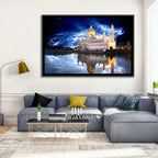 Omar Ali Saifuddien Mosque at Night Wall Art