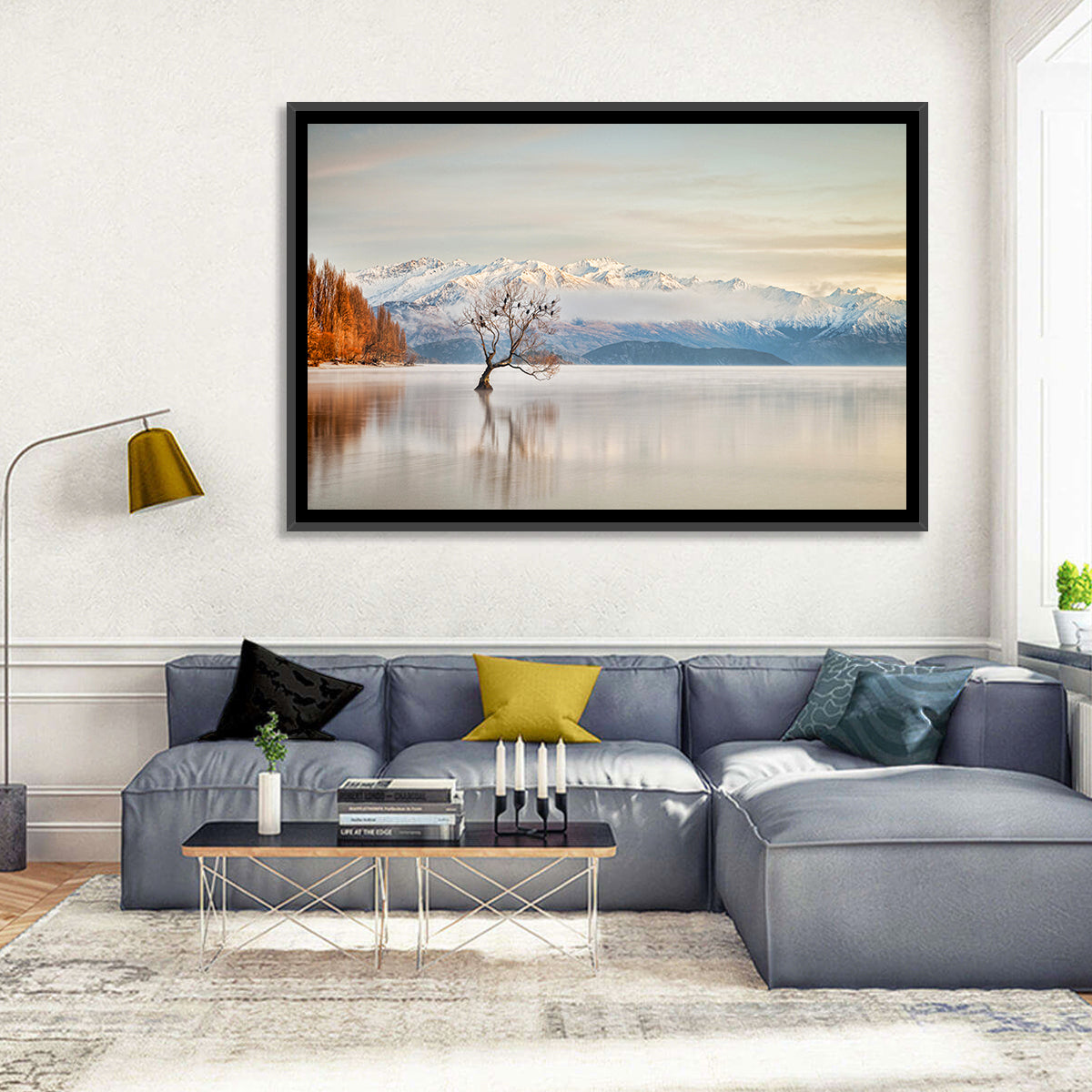 That Wanaka Tree, Lake Wanaka Wall Art in a room, landscape