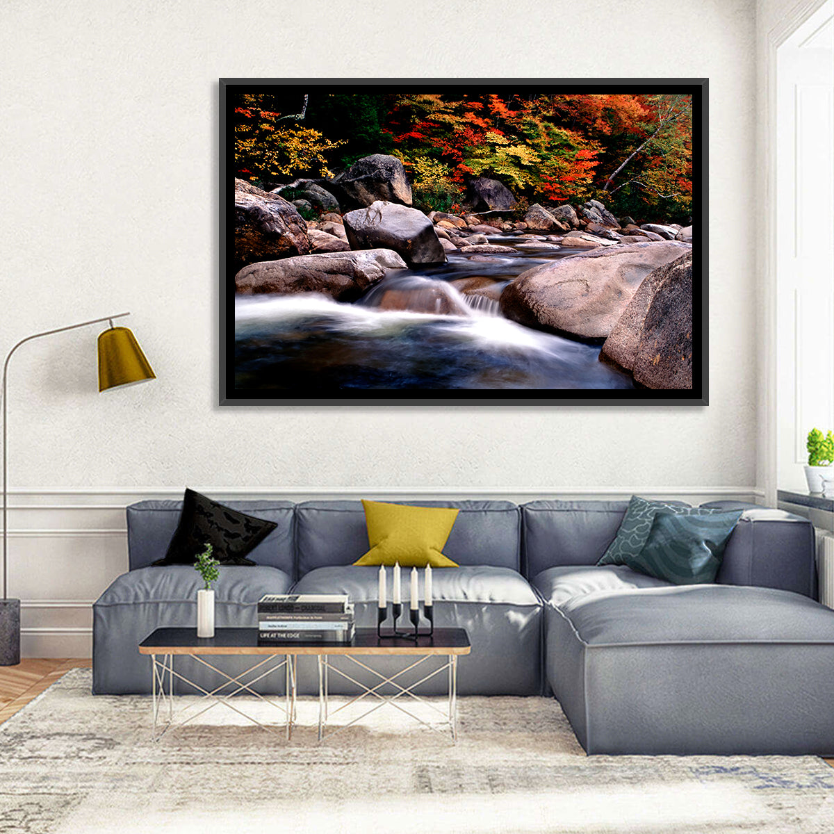 New Hampshire Autumn Stream Wall Art