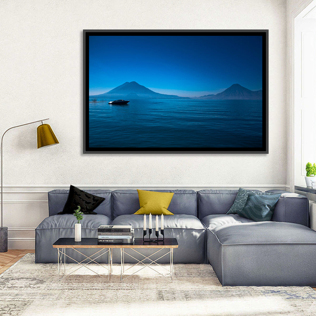 Boat At Lake Atitlan Wall Art