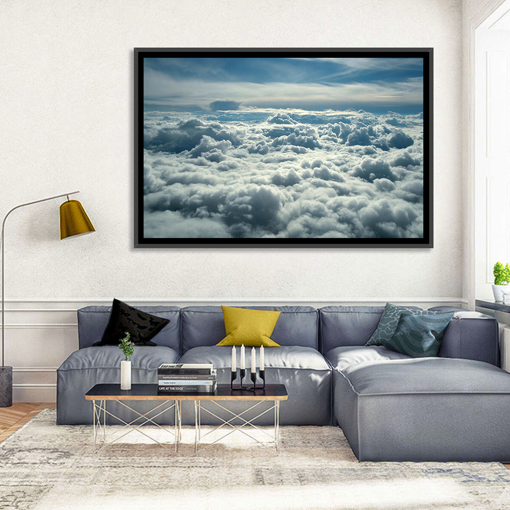 Aerial View Above Clouds Wall Art