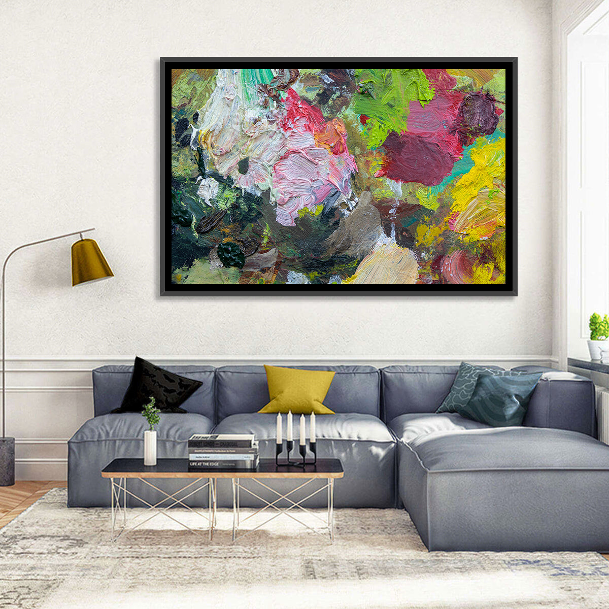 Hand Drawn Abstract Palette Wall Art