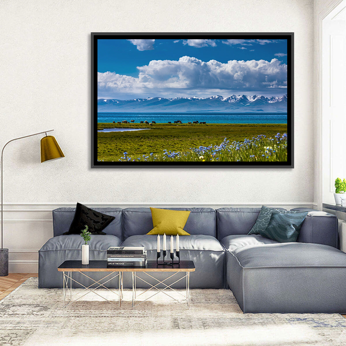 Song Kol Wildflower Shore Wall Art