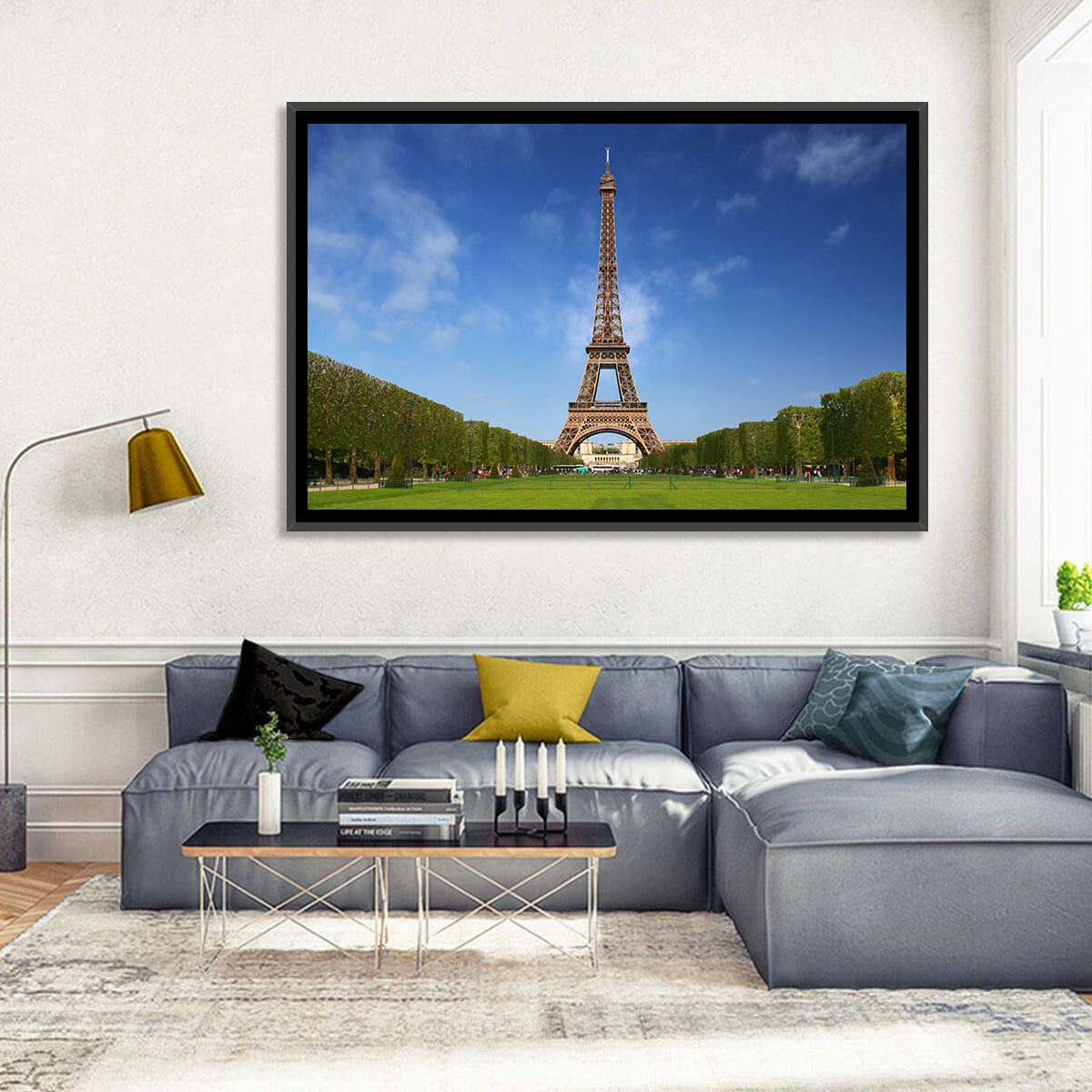 Eiffel Tower Park View Wall Art