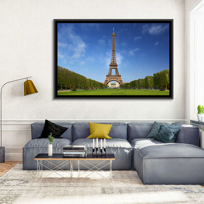Eiffel Tower Park View Wall Art