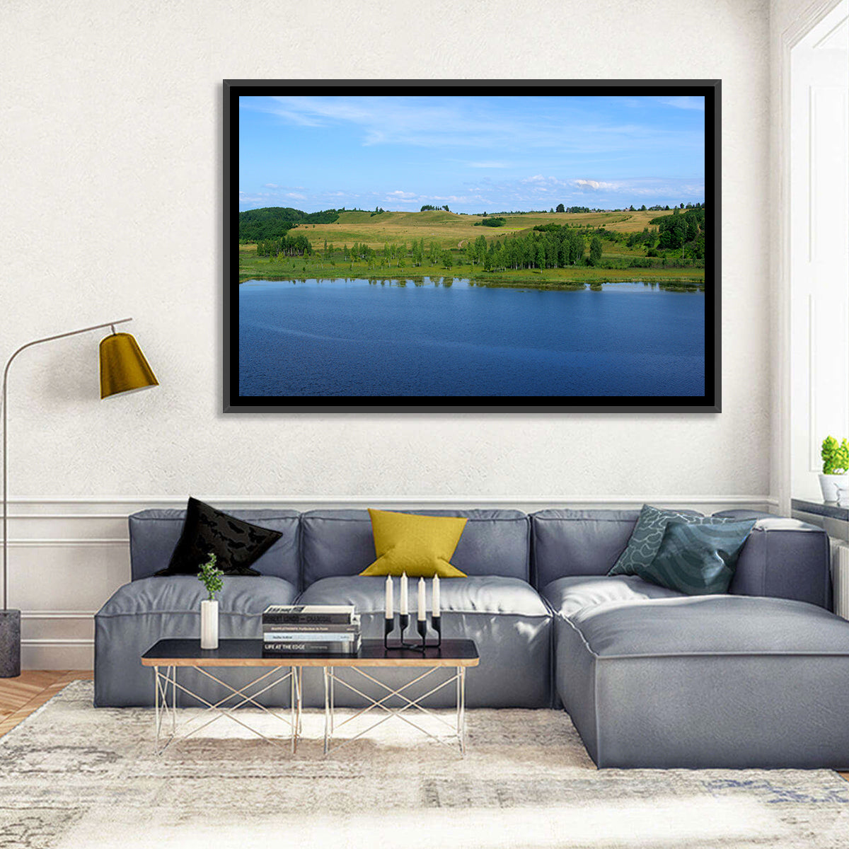 Pskov Lake Landscape Wall Art