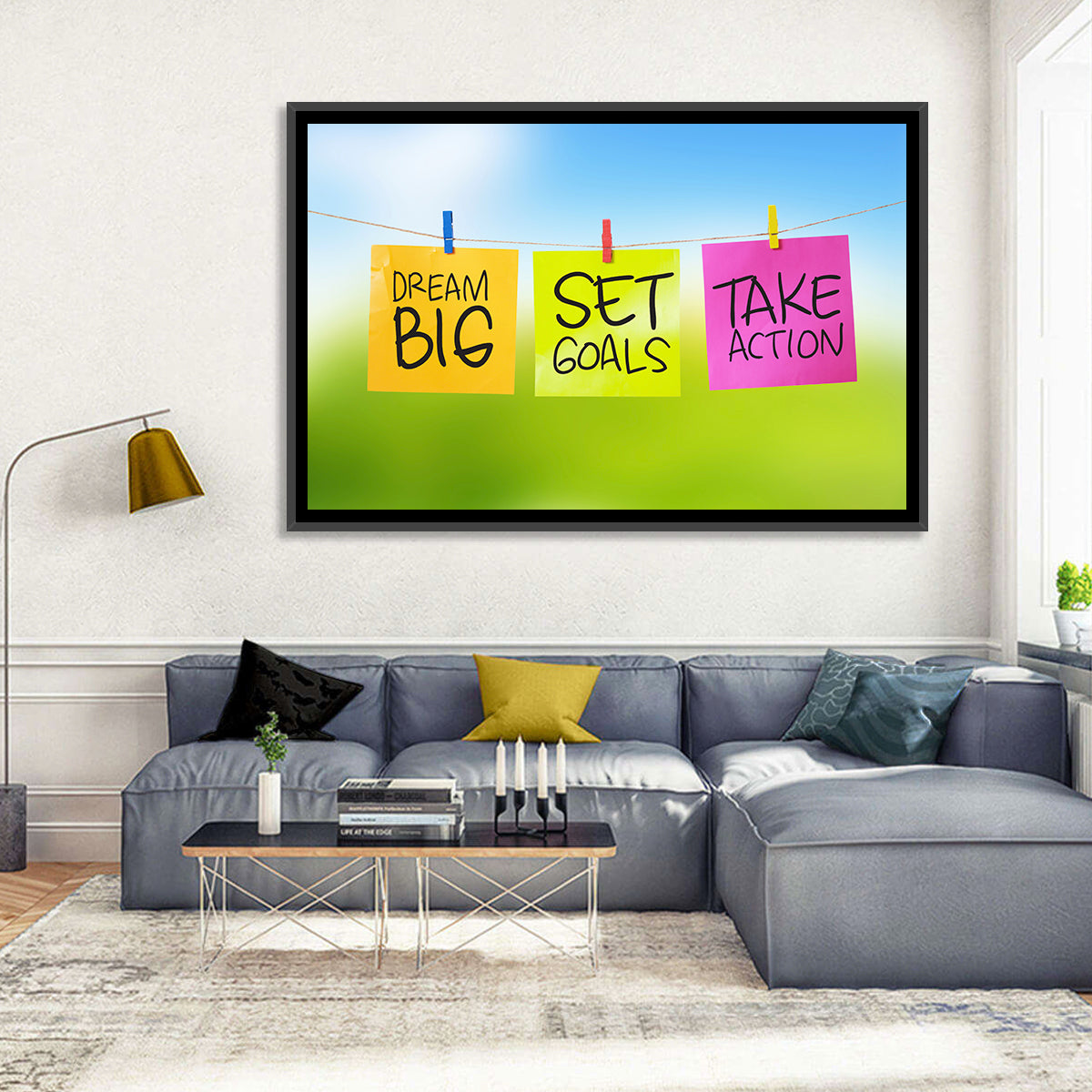Dream Big Sticky Note Trio Wall Art