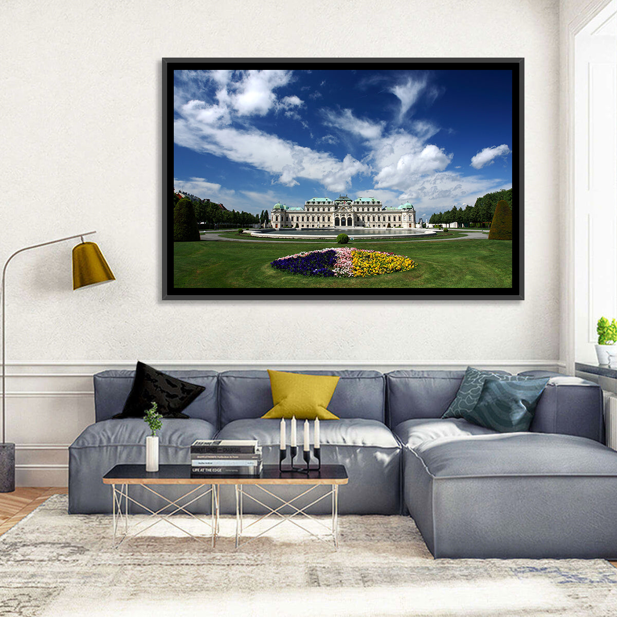 Upper Belvedere Palace Vienna Wall Art in a room, landscape