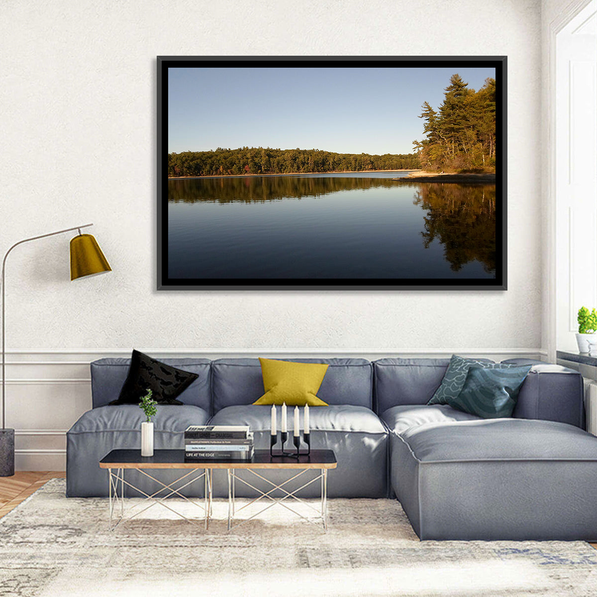 Walden Pond Reflection Wall Art