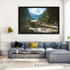 Cabin on Lake Obersee Wall Art