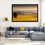 Golden Hour Countryside Hills Wall Art