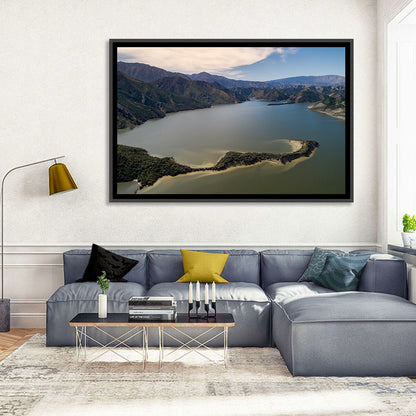 Pyramid Lake Aerial View Wall Art