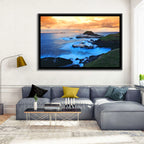 Phillip Island Cliffs at Sunset Wall Art
