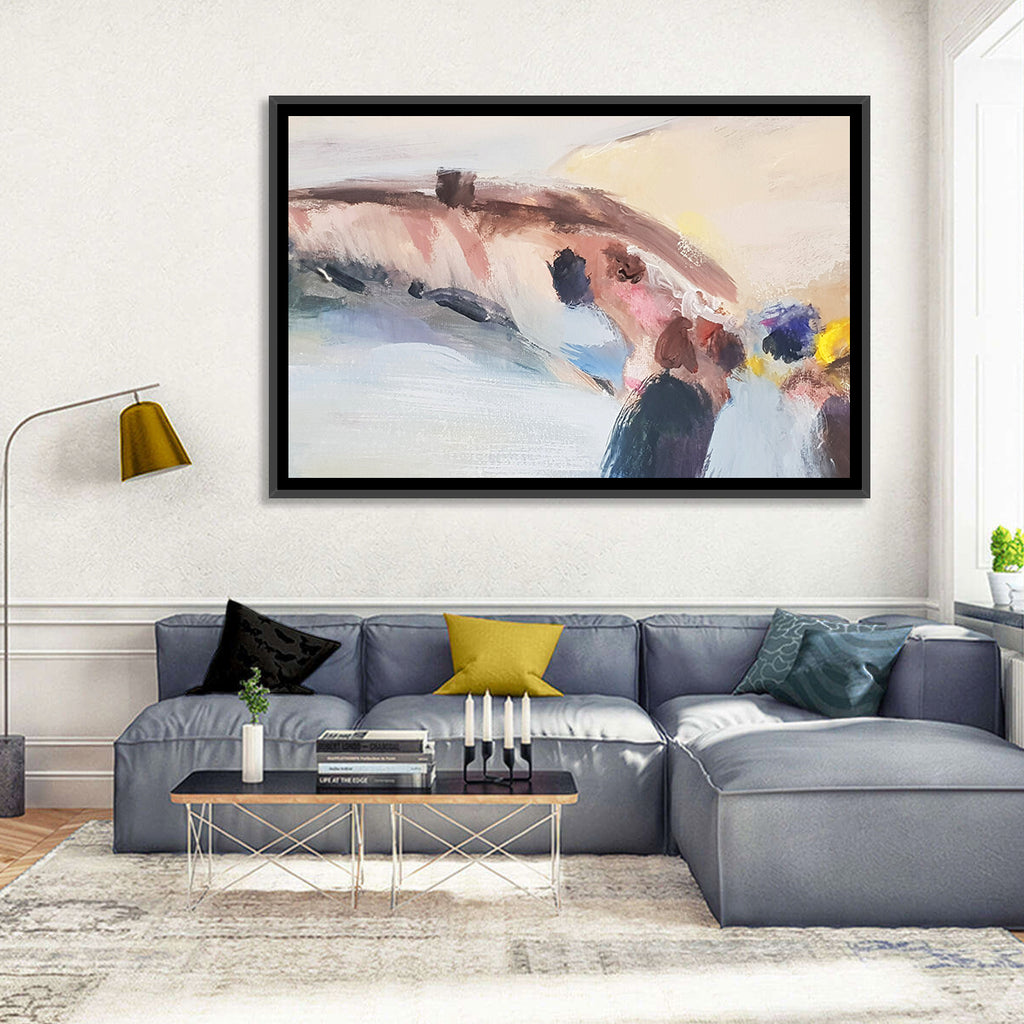Abstract Mountain Waterfall Wall Art