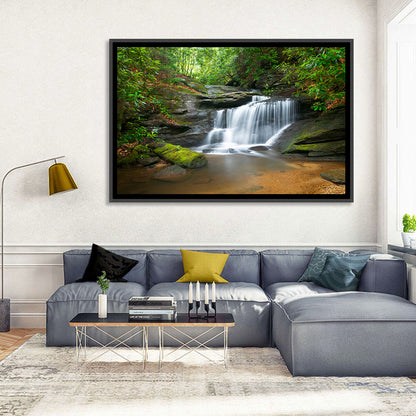Blue Ridge Mossy Waterfall Wall Art