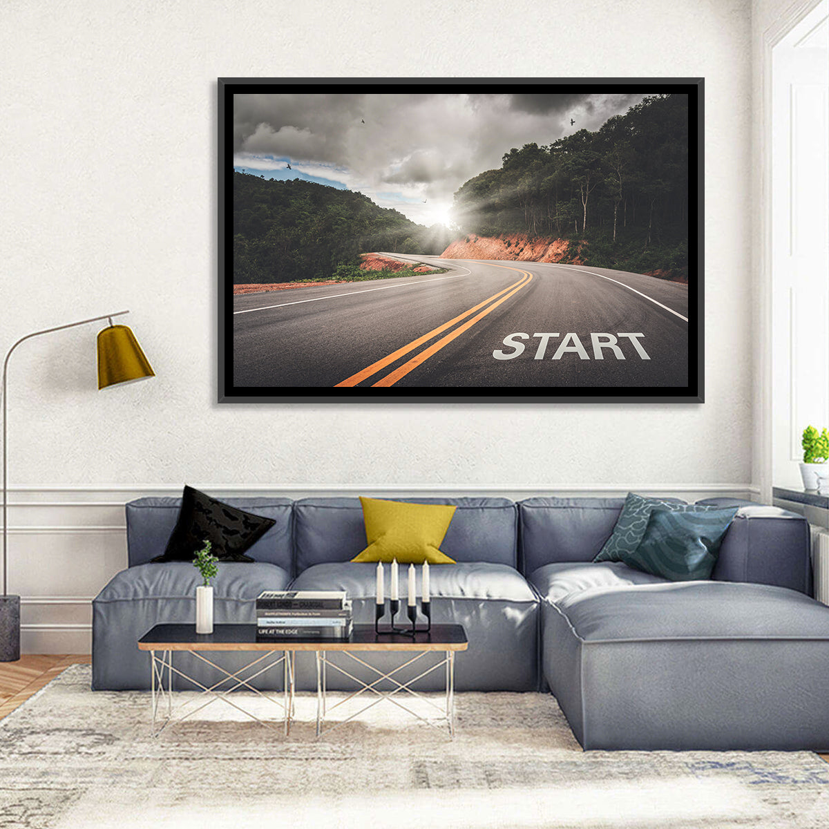 Start of a Journey, Sunrise Road Wall Art