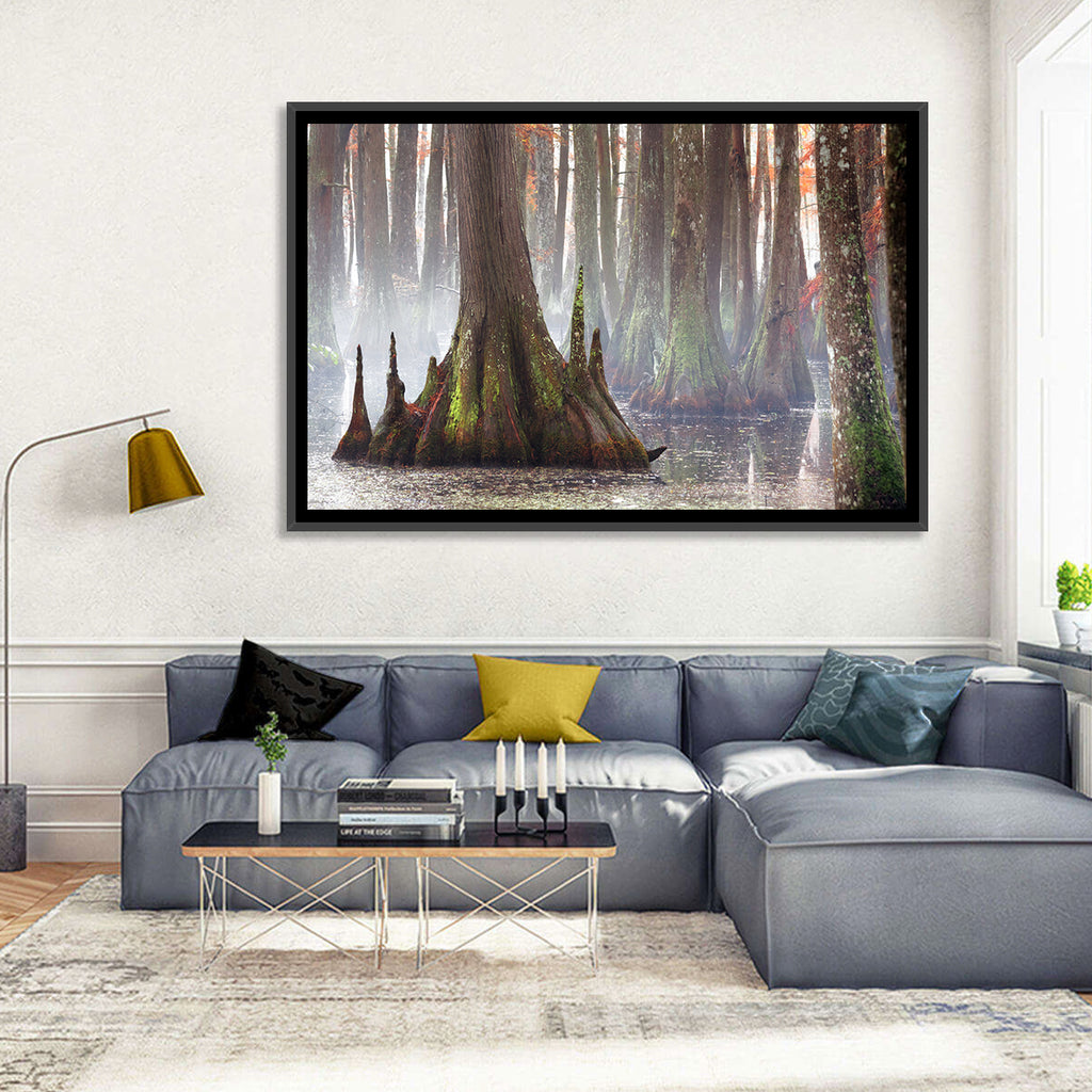 Chicot State Park Morning Fog Wall Art