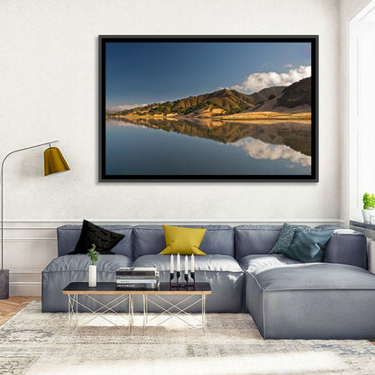 Uvas Reservoir Morning Reflection Wall Art
