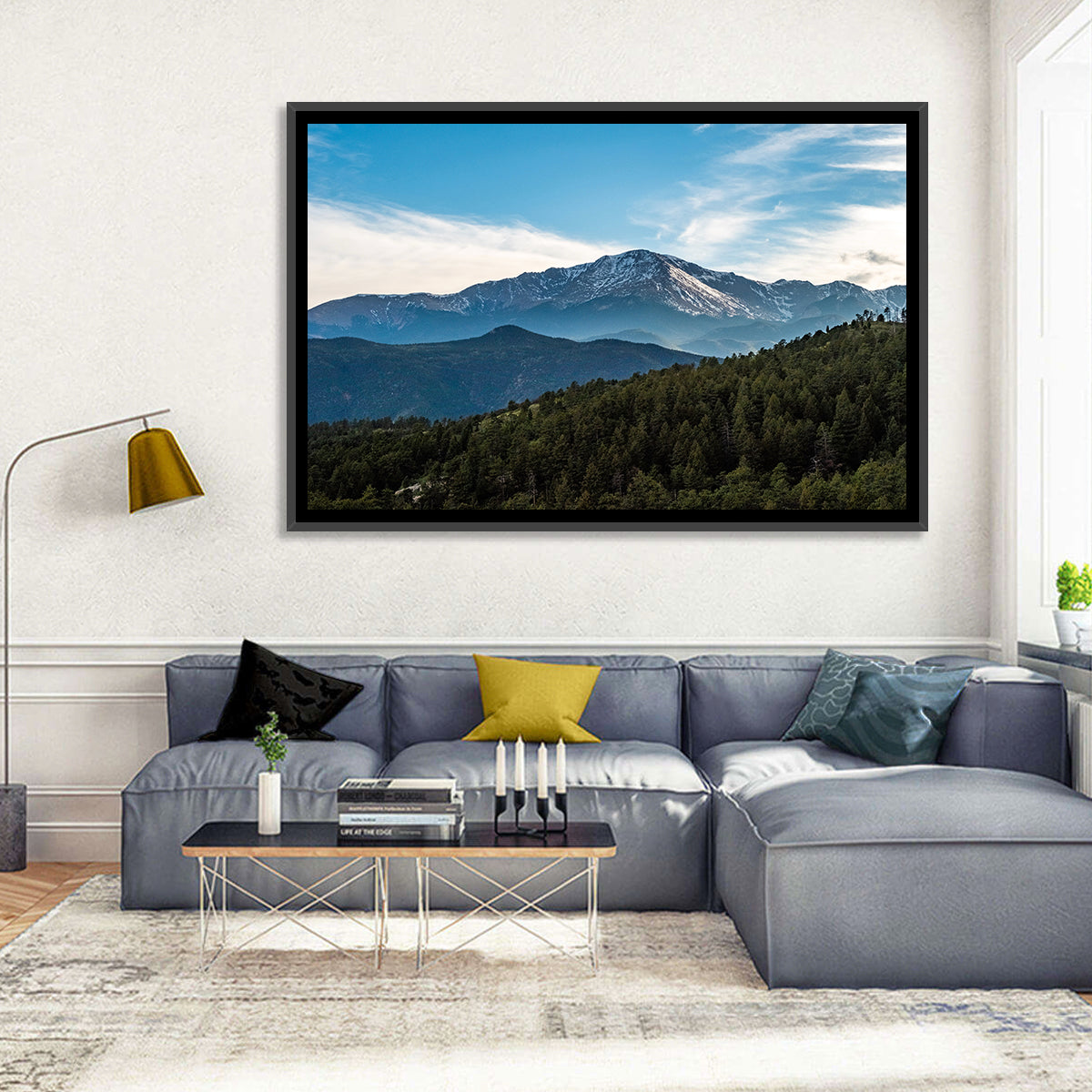 Pikes Peak Mountain Landscape Wall Art