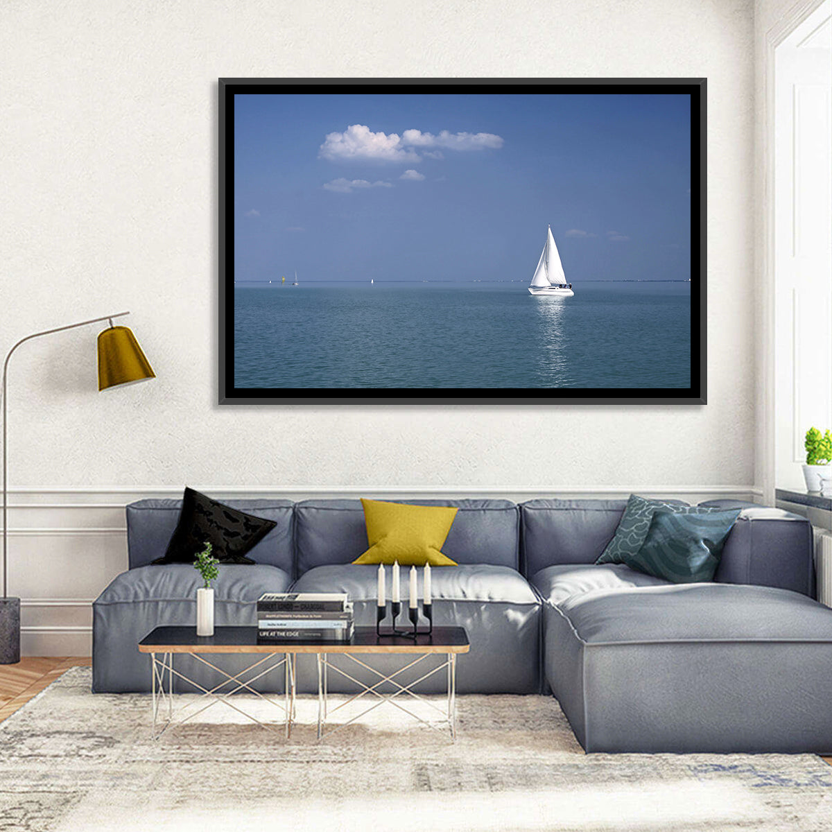 Sailboat on Lake Balaton Wall Art
