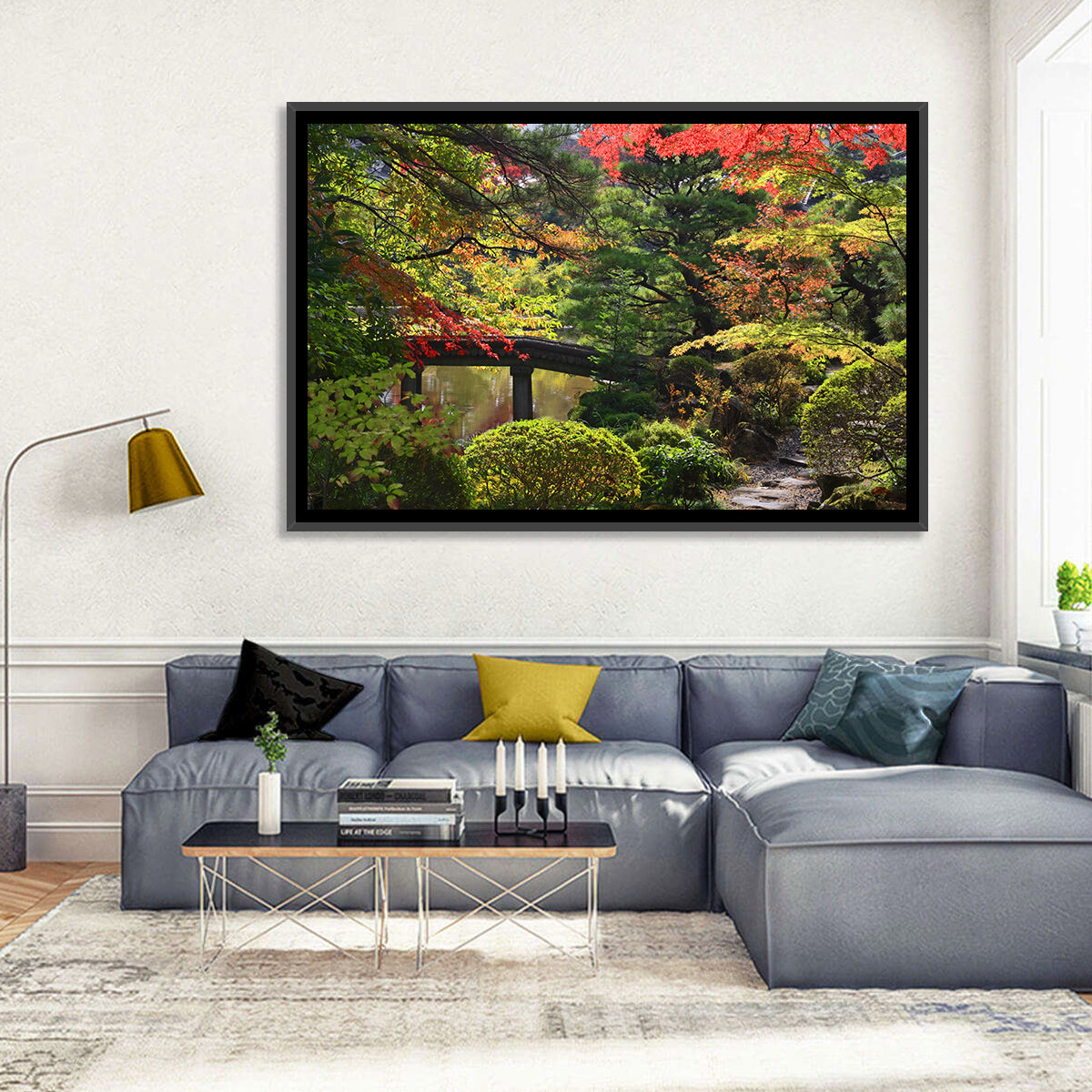 Rinoji Temple Autumn Garden Wall Art