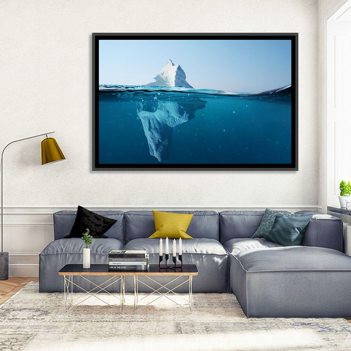 Split-level Iceberg Wall Art