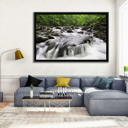 Smoky Mountains Cascading Stream Wall Art