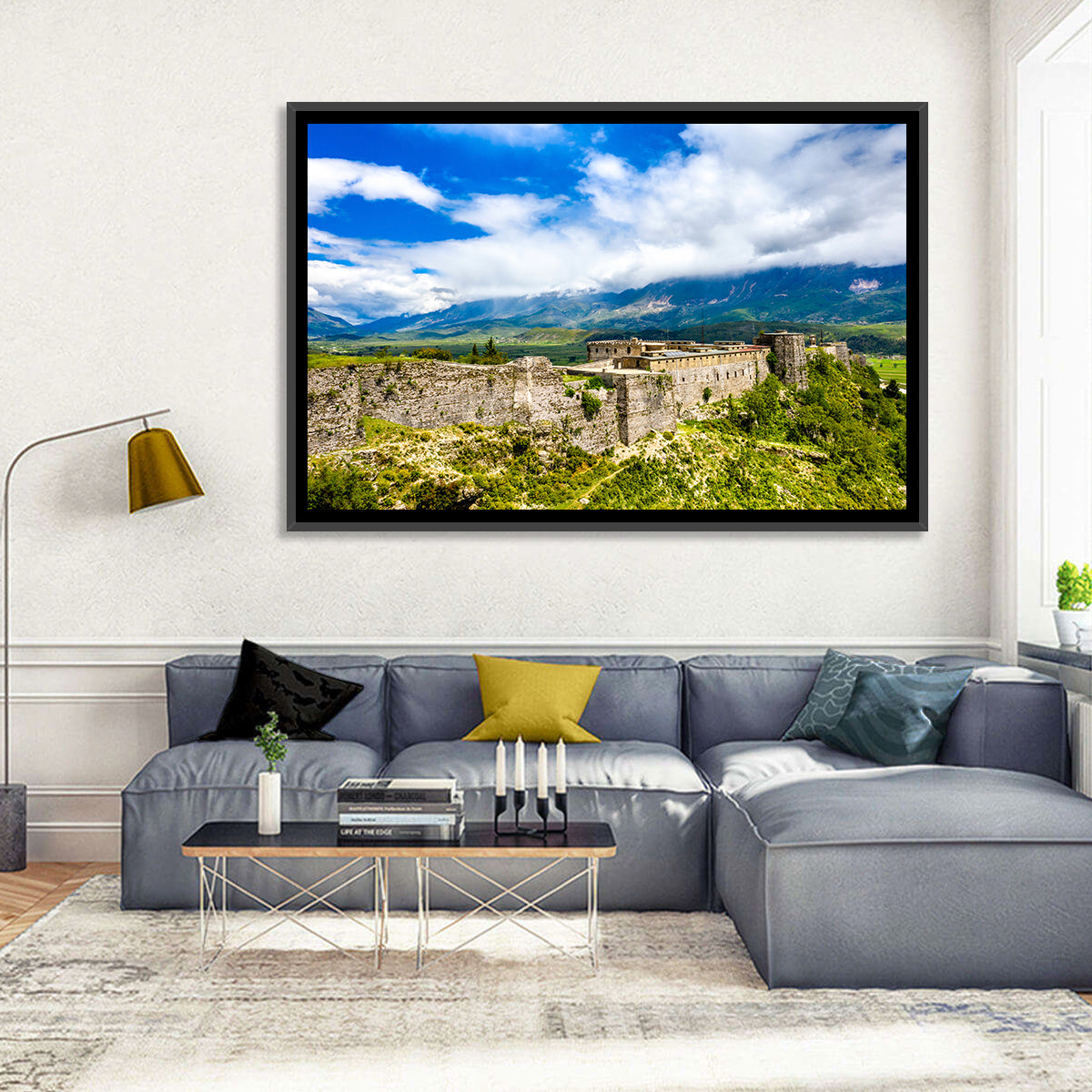 Gjirokastër Fortress Over Drino Valley Wall Art