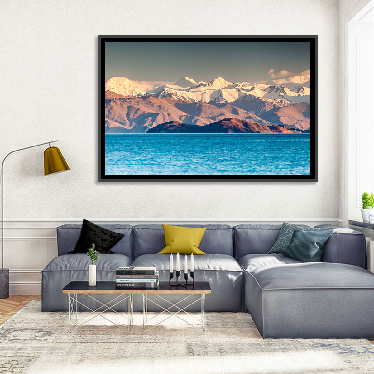 Karakul Lake at Golden Hour Wall Art