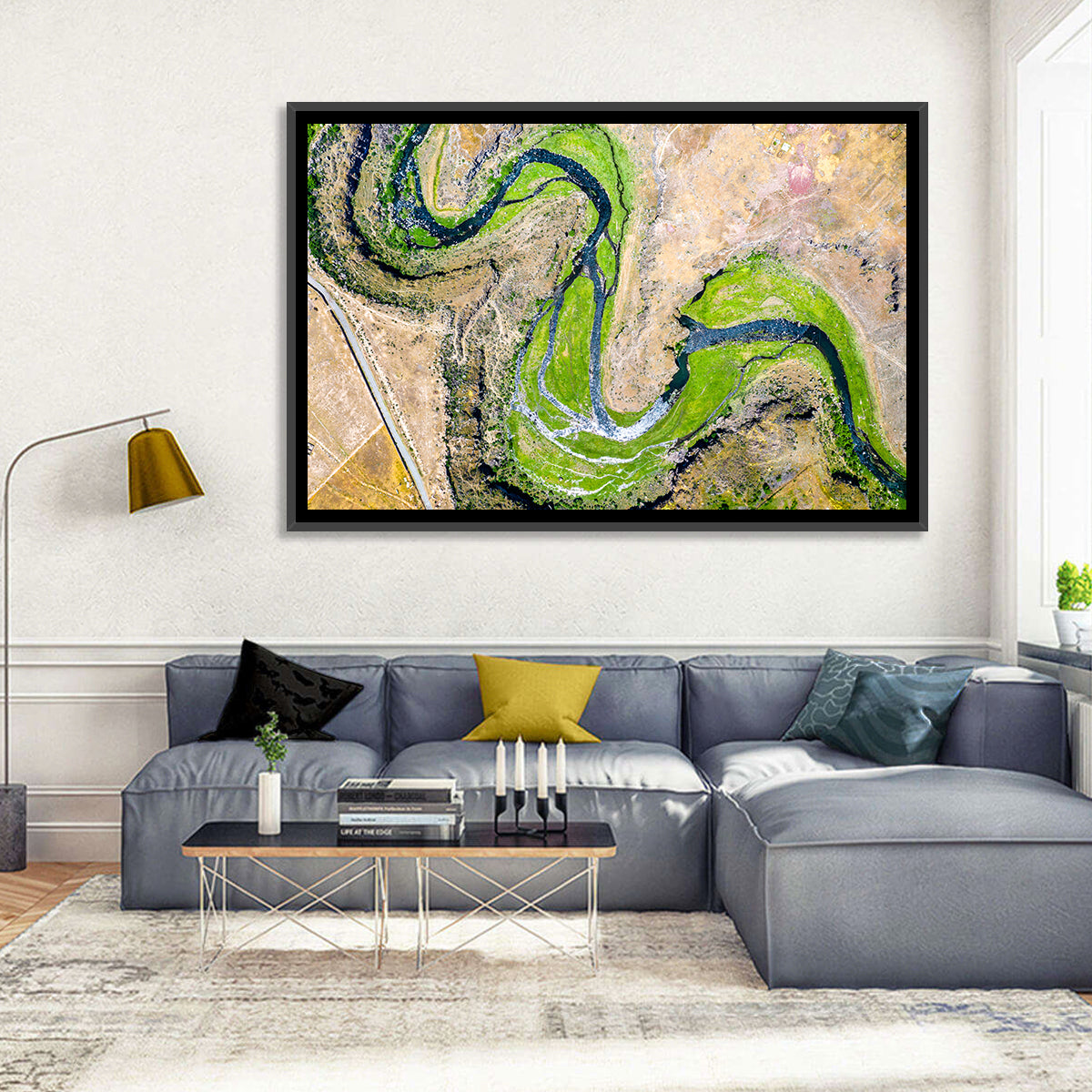 Kasagh River Valley Aerial Wall Art