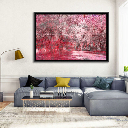 Pink Autumn Pathway Wall Art