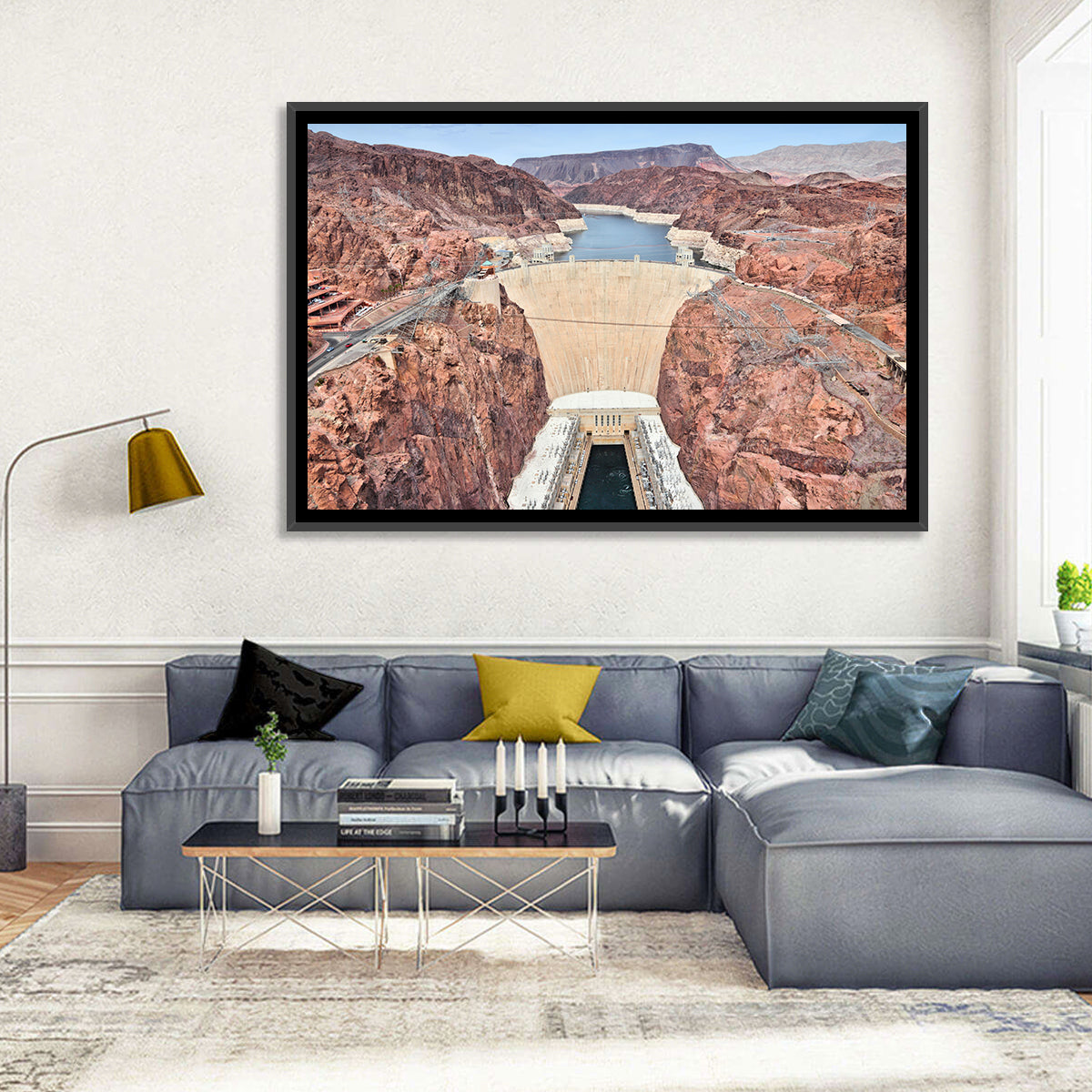 Hoover Dam High-angle View Wall Art