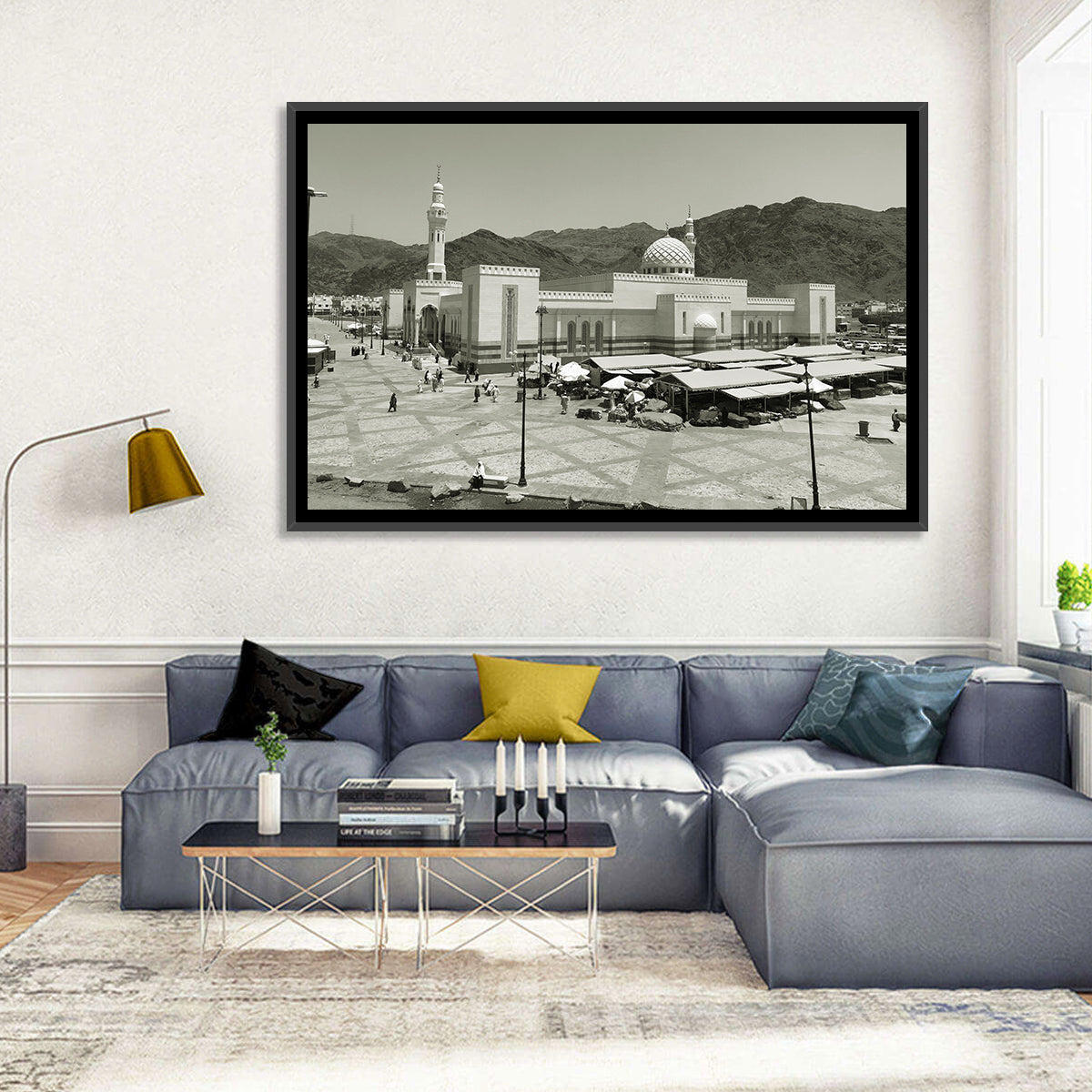 Uhud Mosque, Medina Wall Art in a room, landscape