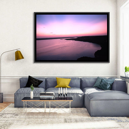 Lake Travis Purple Sunset Wall Art
