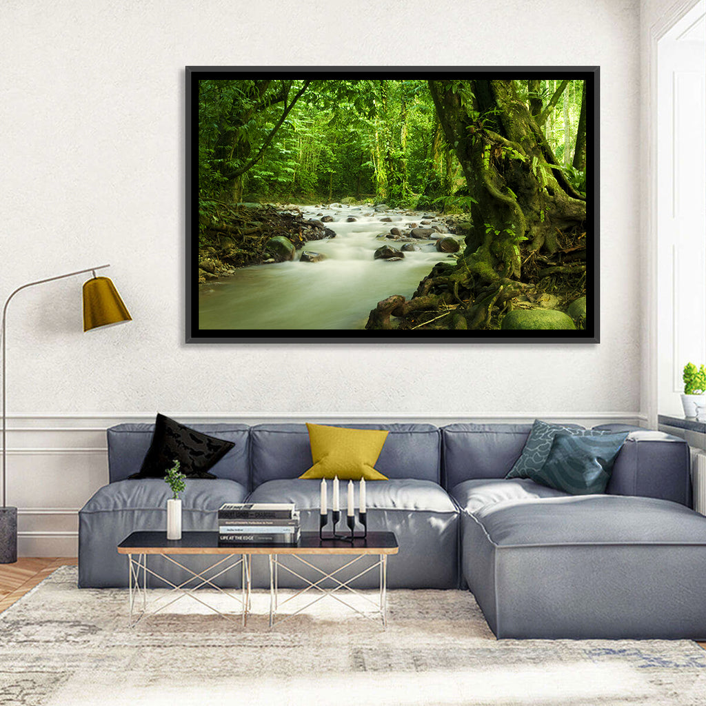 Emerald Rainforest River Wall Art