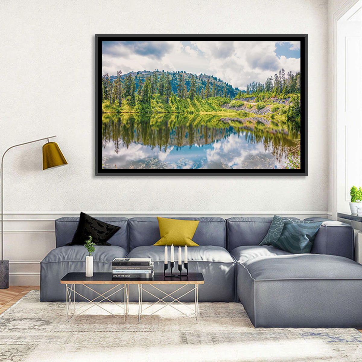 Highwood Lake Reflection Wall Art