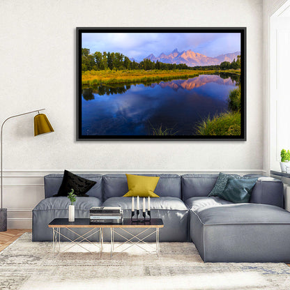 Grand Tetons Sunrise Over Snake River Wall Art