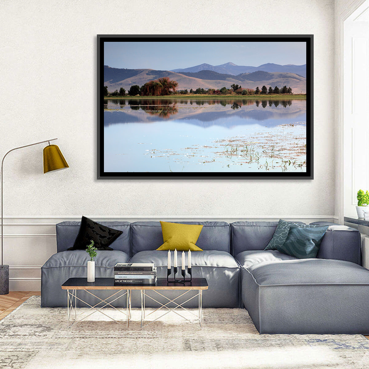 Mission Valley Lake Reflection Wall Art